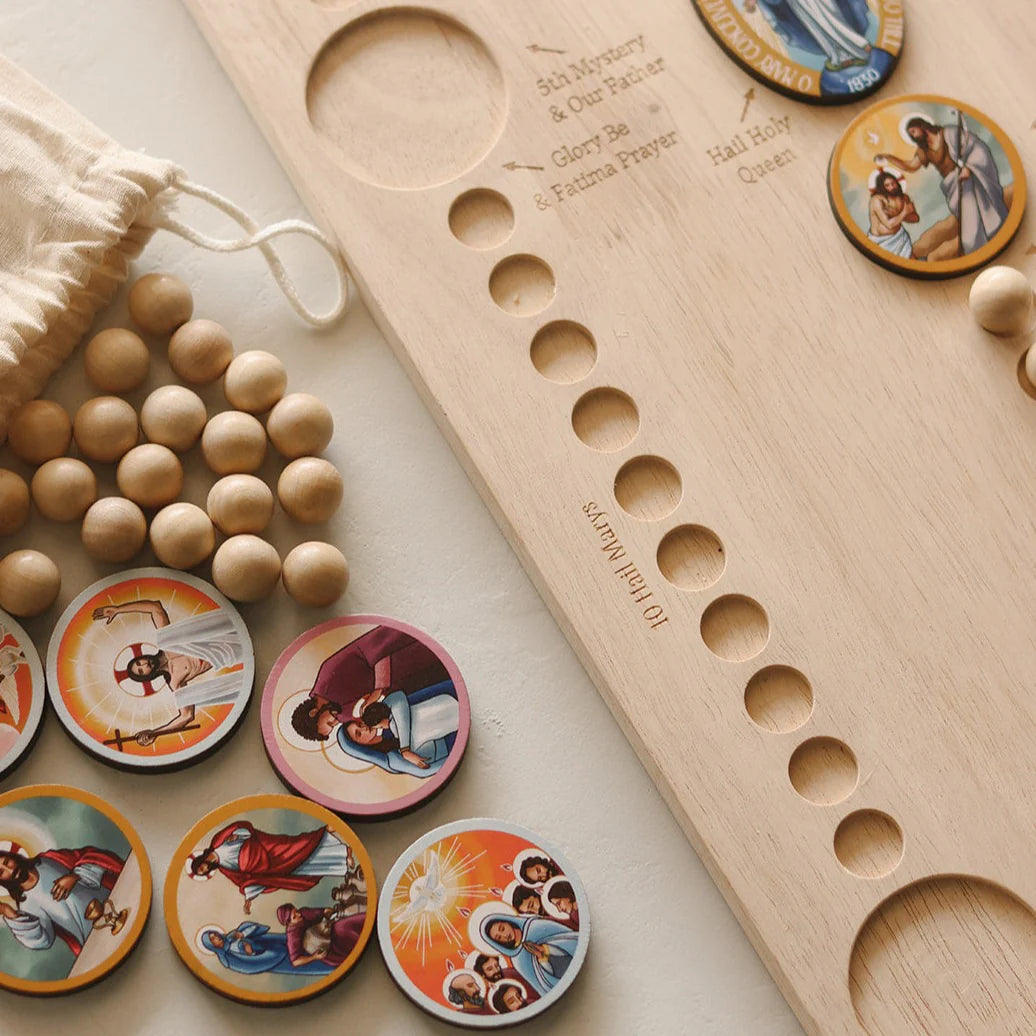 Tablero del rosario Montessori