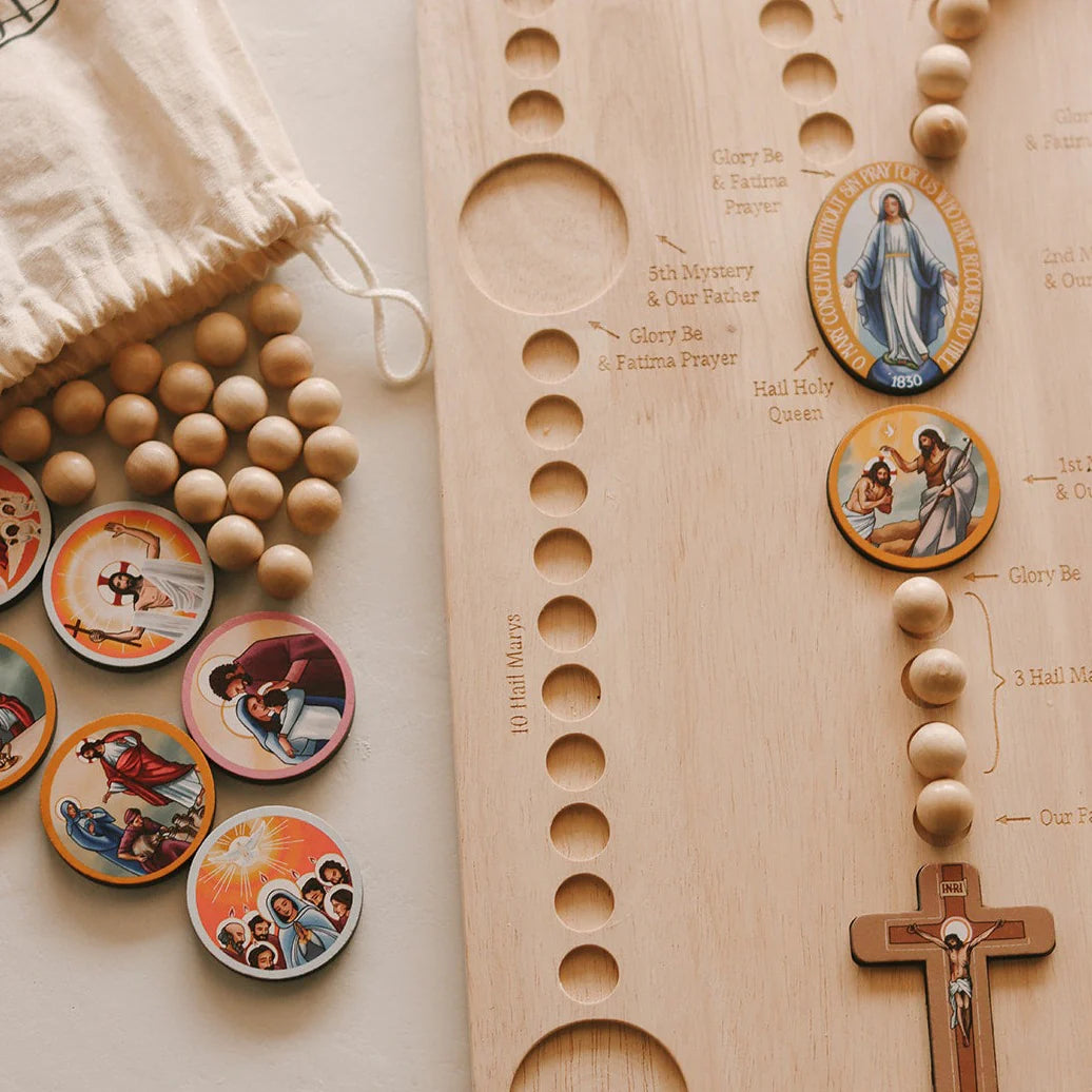 Tablero del rosario Montessori