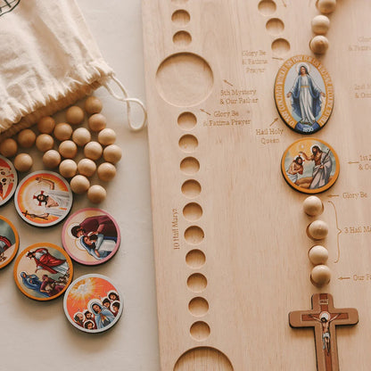 Tablero del rosario Montessori