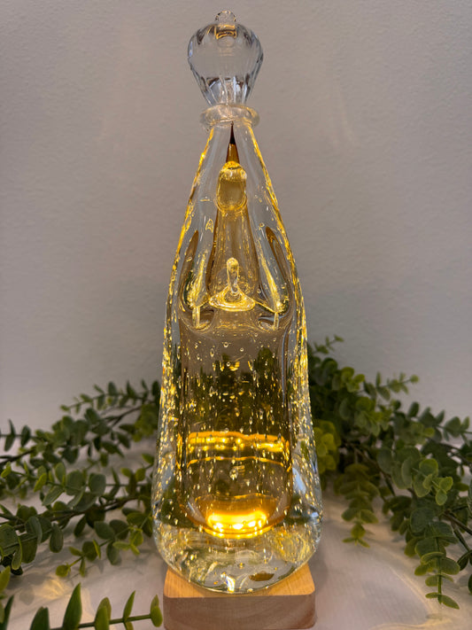 Imagem de Murano - Nossa Senhora de Fátima - Âmbar | Tamanho M - 30cm