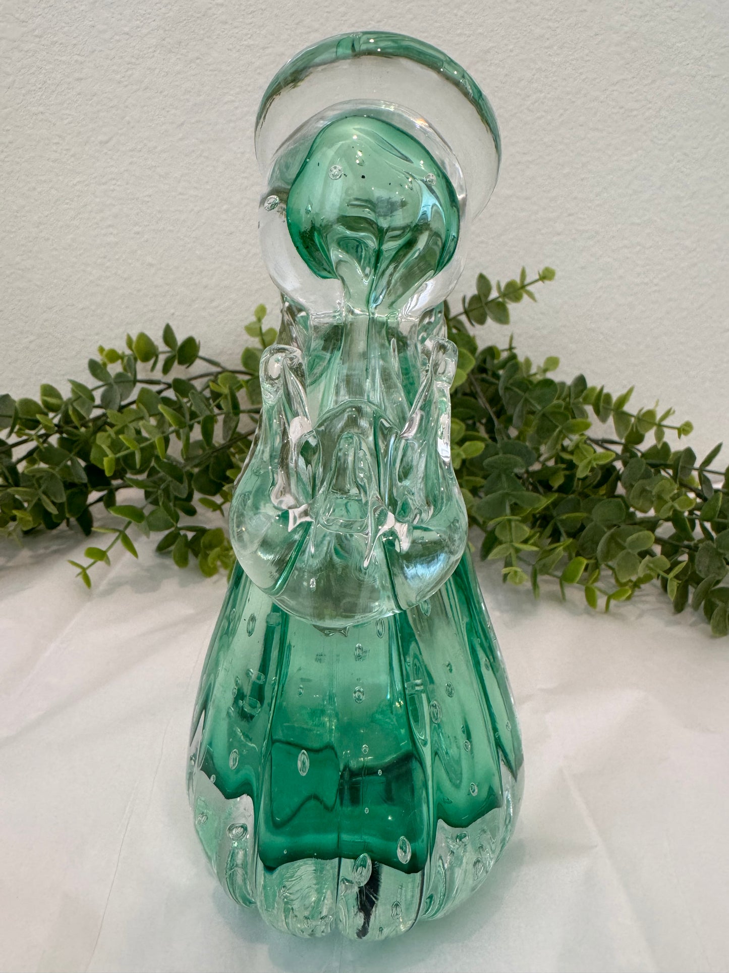 Anjo de Murano Verde – 18 cm