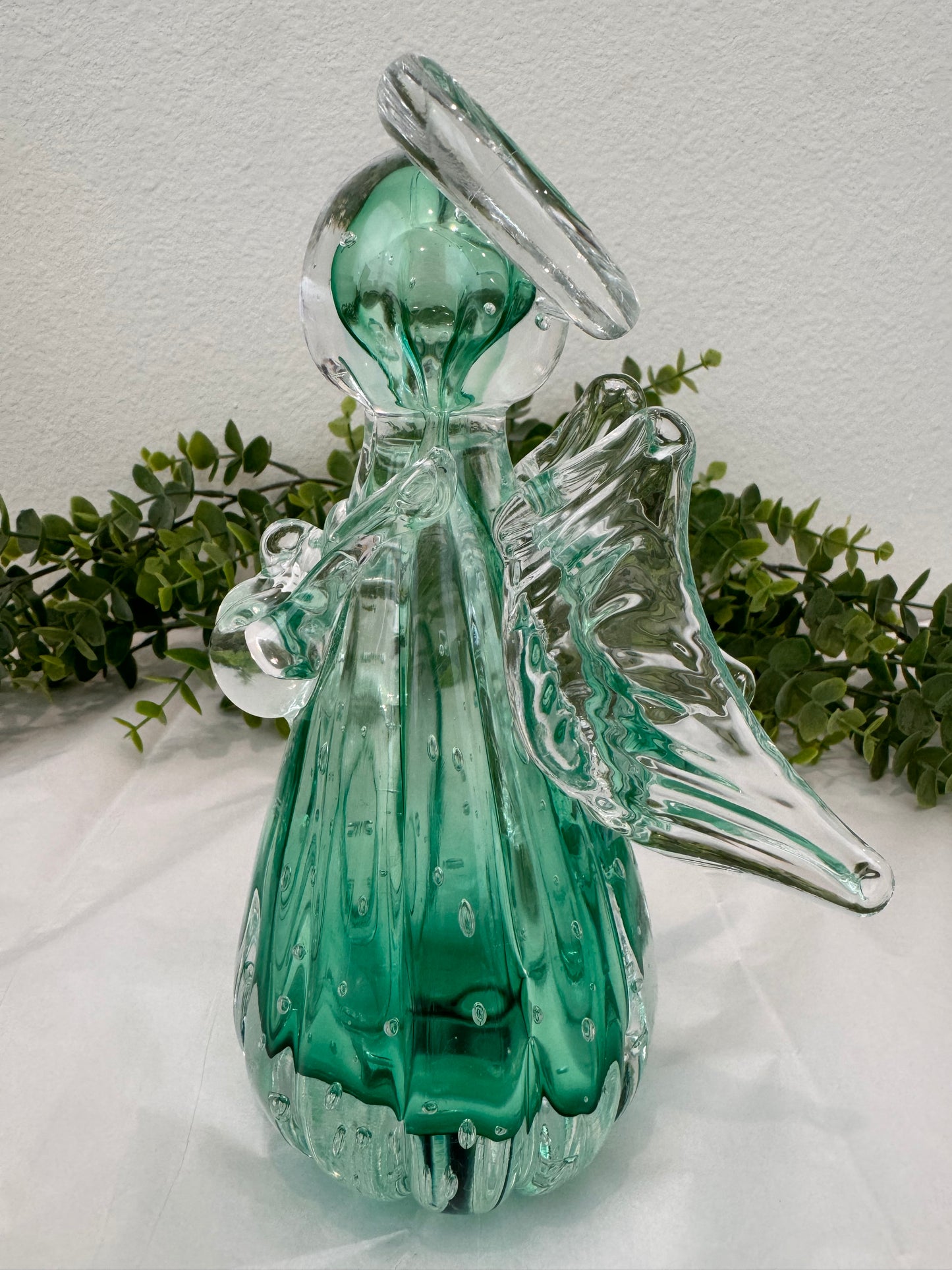 Anjo de Murano Verde – 18 cm