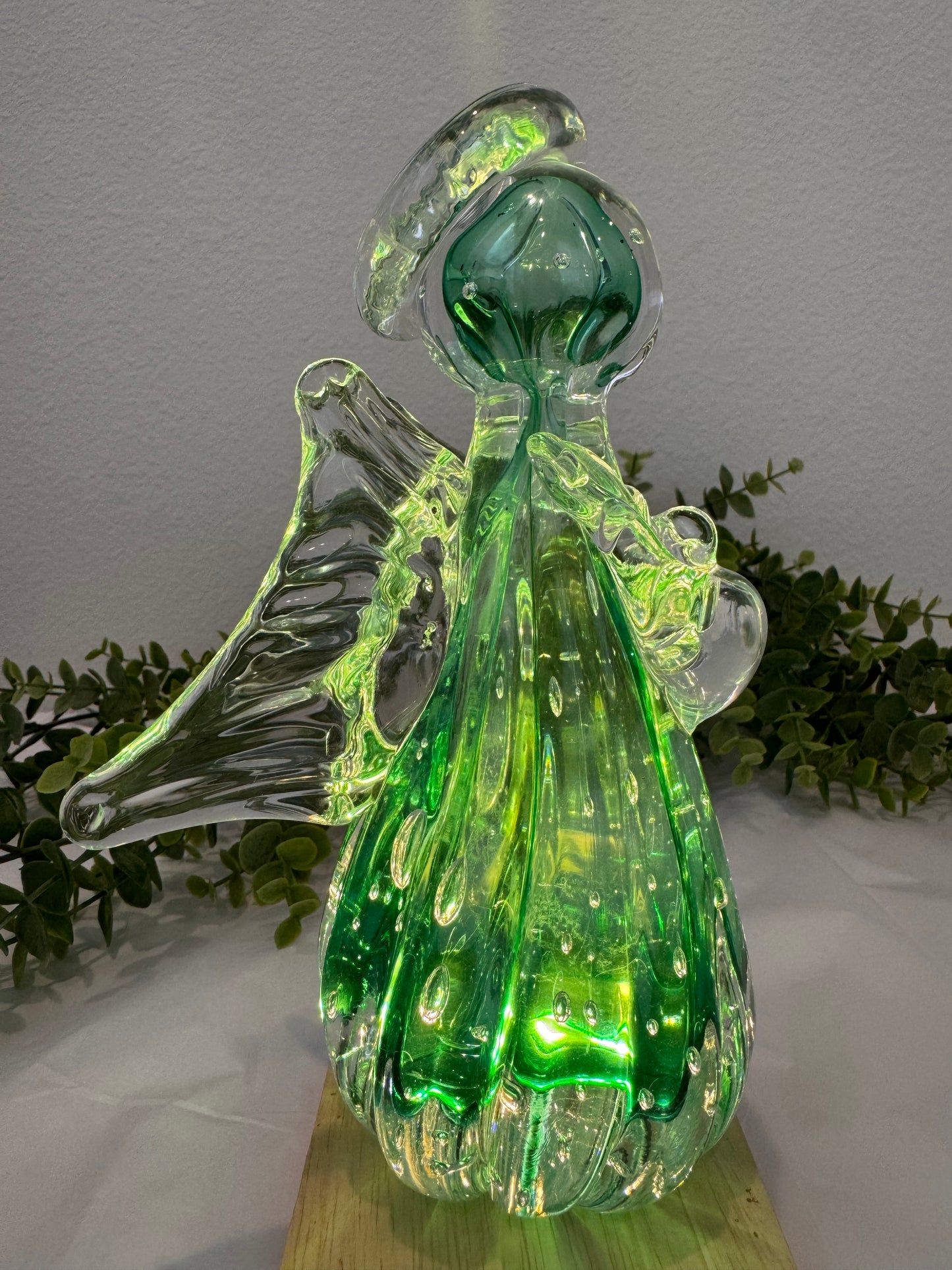 Anjo de Murano Verde – 18 cm