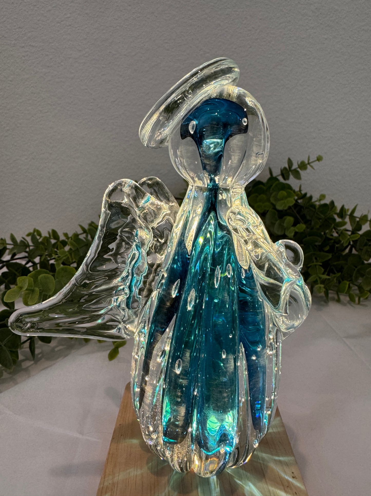 Anjo de Murano Azul – 16 cm