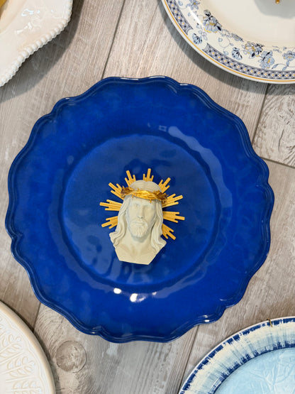 Prato Decorativo Cristo com Coroa de Espinhos