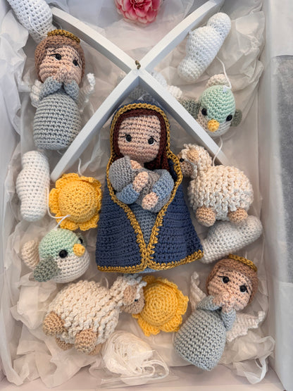 Mobile de Amigurumi Artesanal