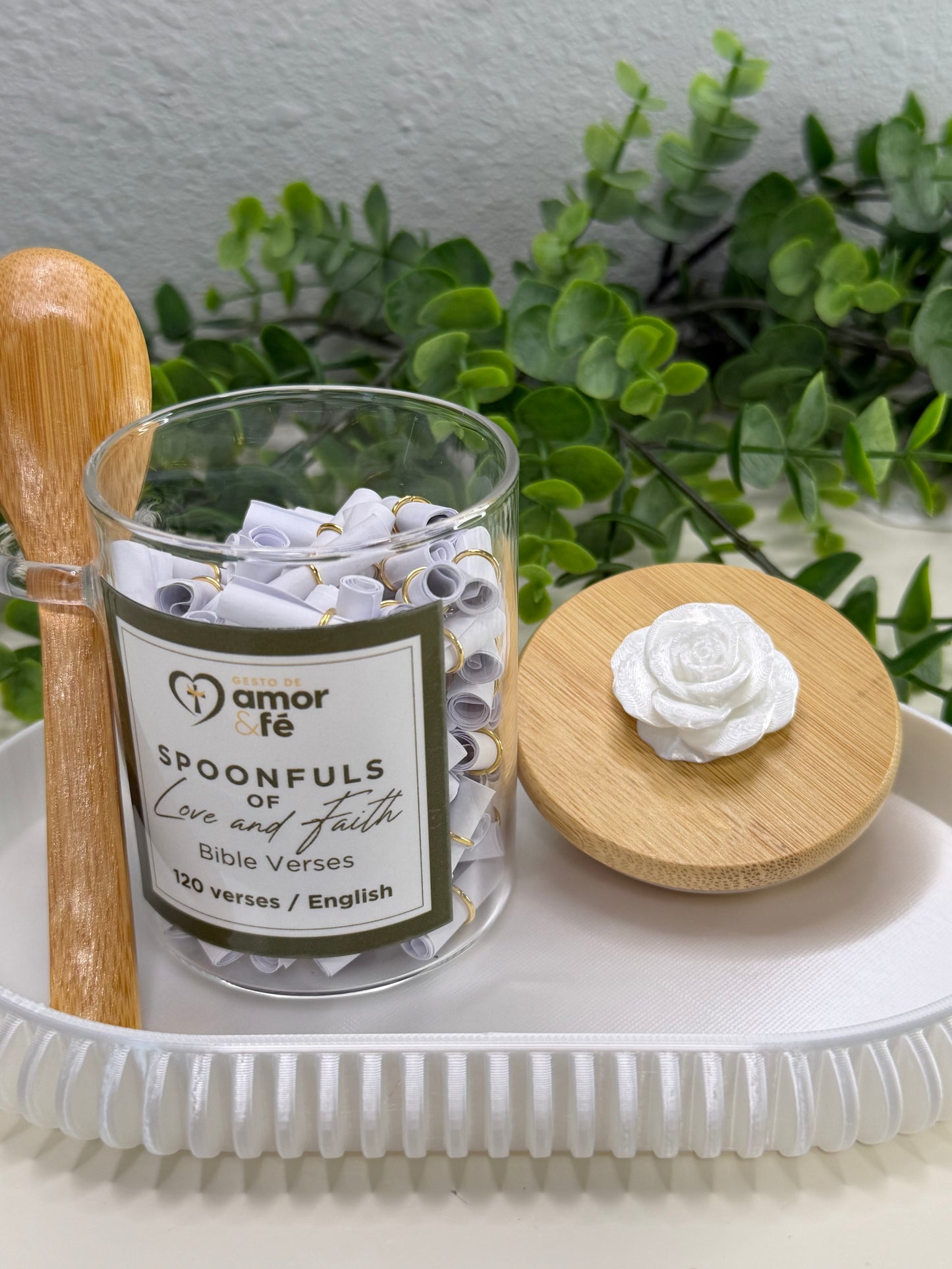 Spoonfuls of Love & Faith – 120 Bible Verses (Colheradas de Amor e Fé - Versículos Bíblicos - Inglês)