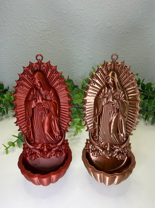 Holy Water Font Our Lady of Guadalupe - 3D Printed in PLA