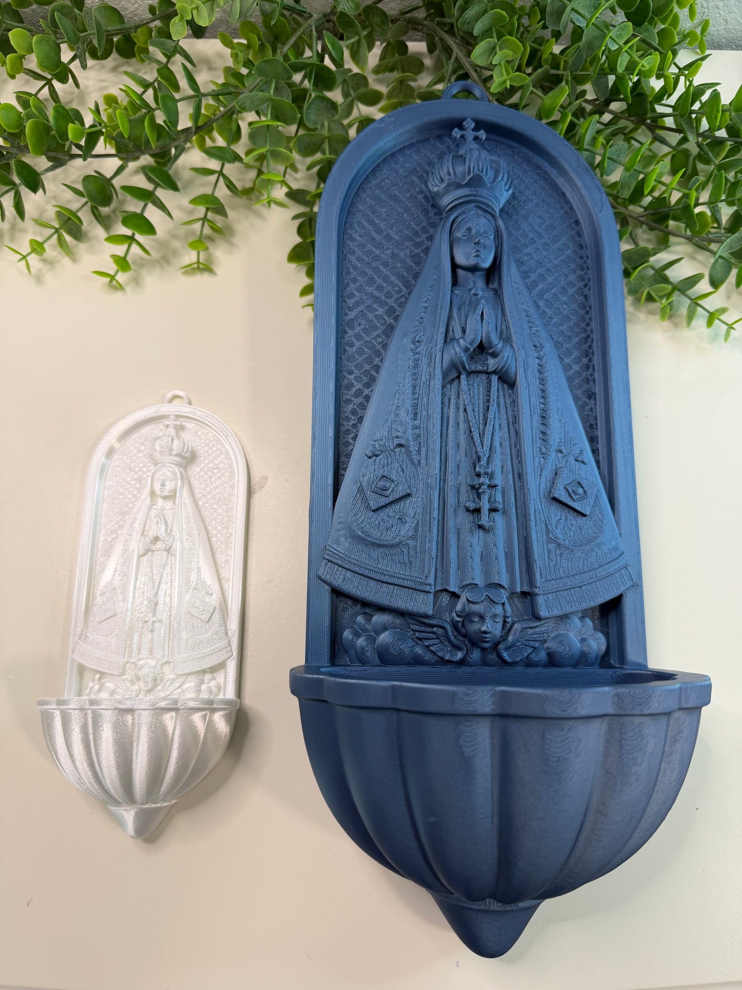 Pia de Água Benta – Nossa Senhora Aparecida | Impressão 3D em PLA