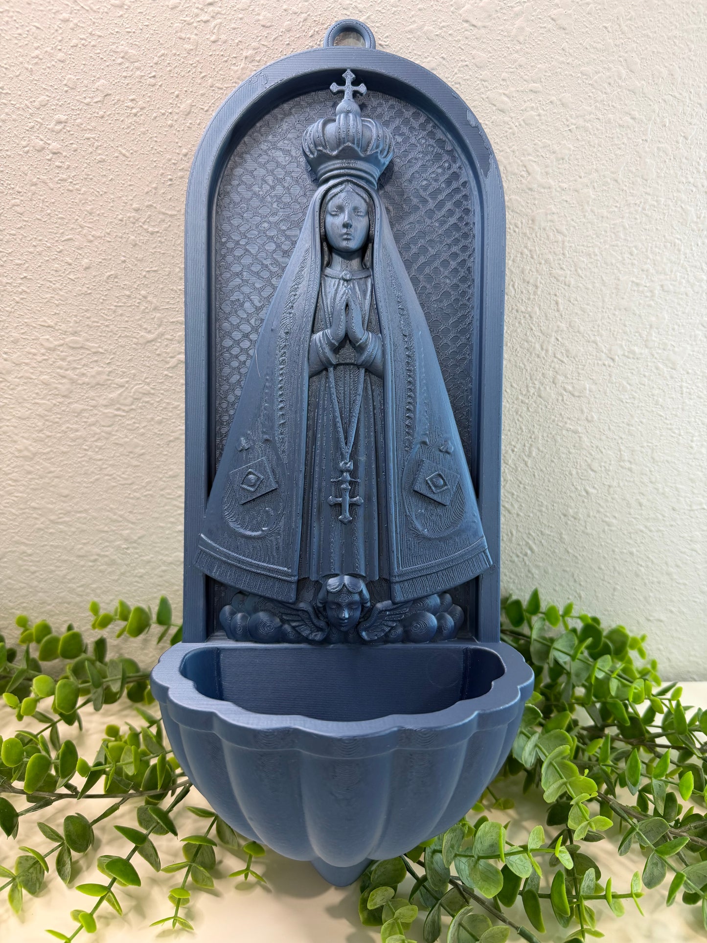 Pia de Água Benta – Nossa Senhora Aparecida | Impressão 3D em PLA