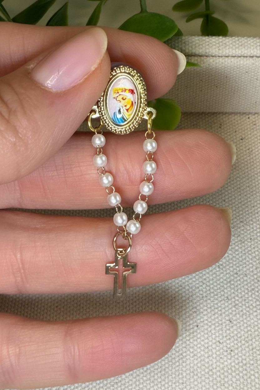 Broche Religioso com Dezena