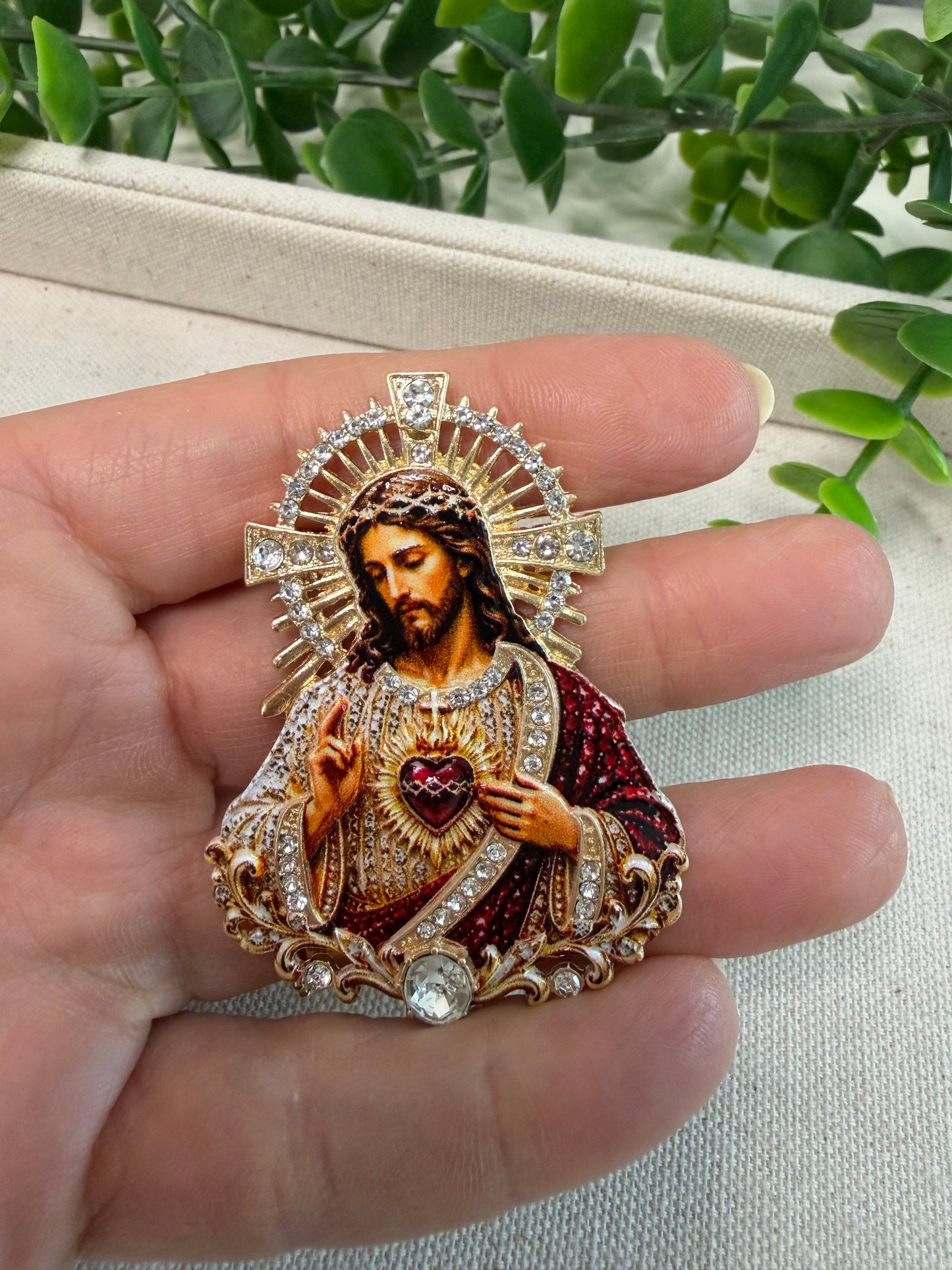 Broche Sagrado Coração de Jesus