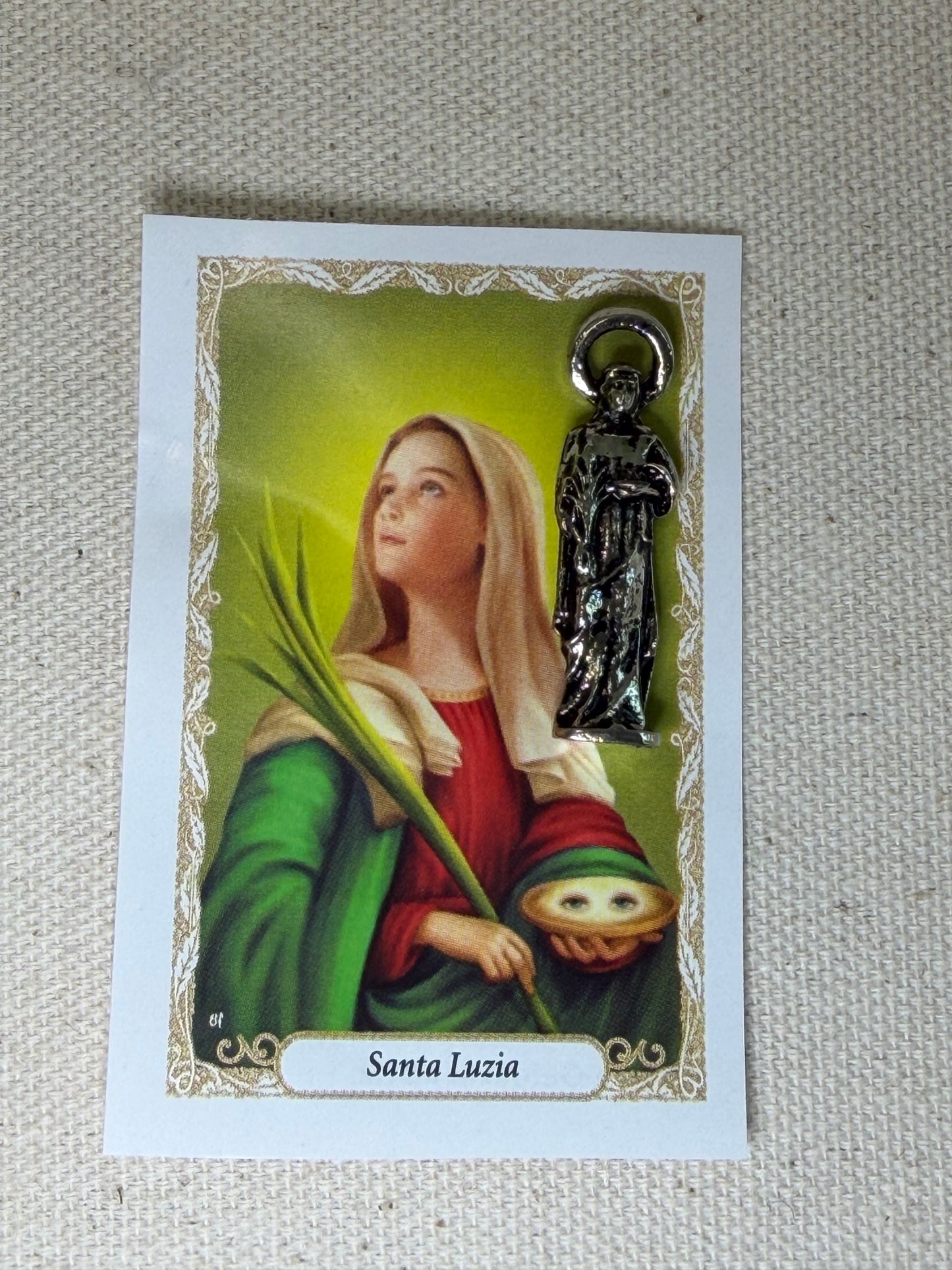 Santinhos de Carteira em Metal – Coleção de Santos | Disponível Individualmente