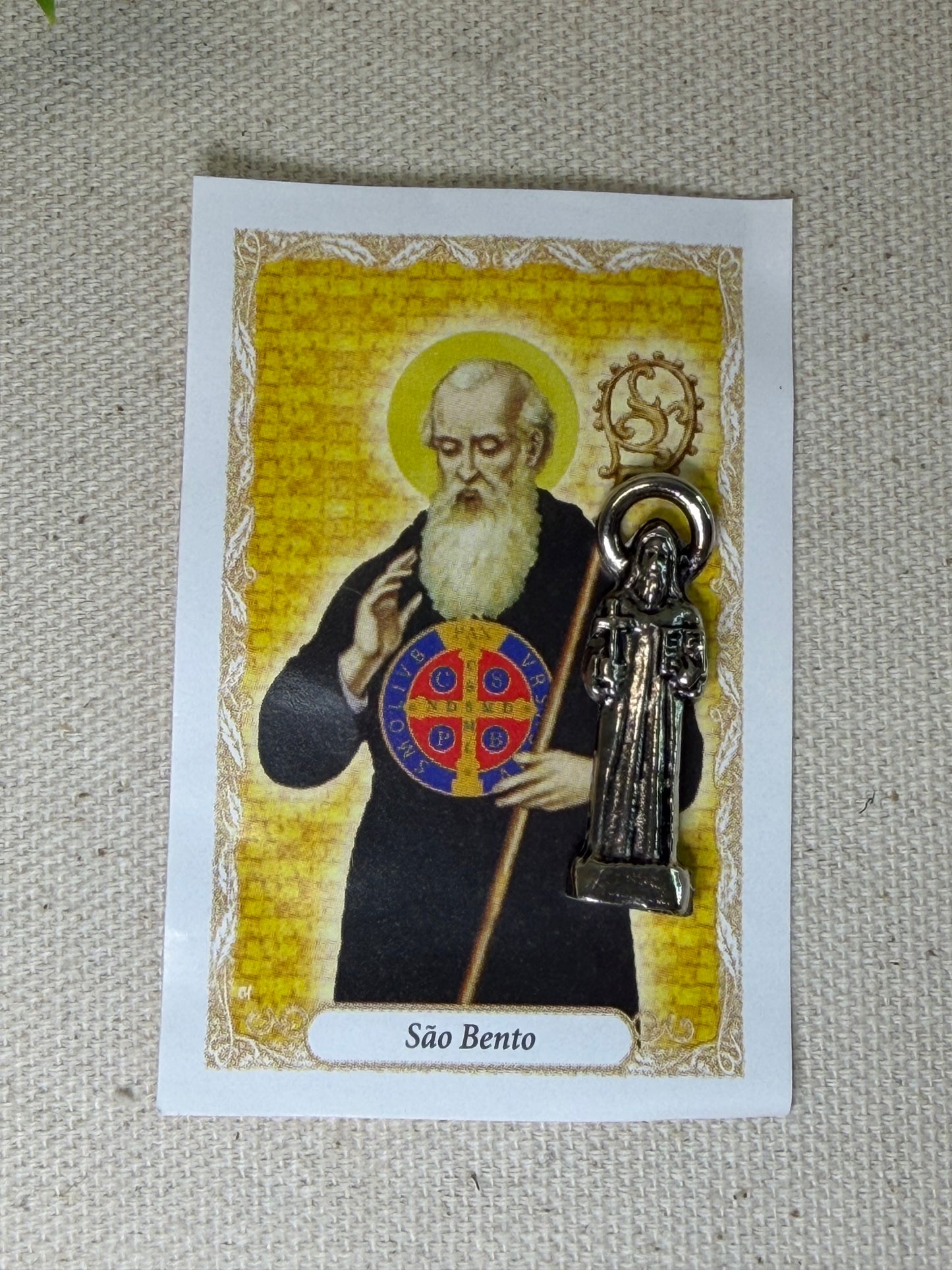 Santinhos de Carteira em Metal – Coleção de Santos | Disponível Individualmente