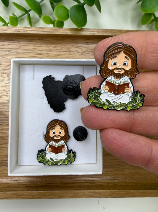 Bóton Jesus com a Palavra de Deus