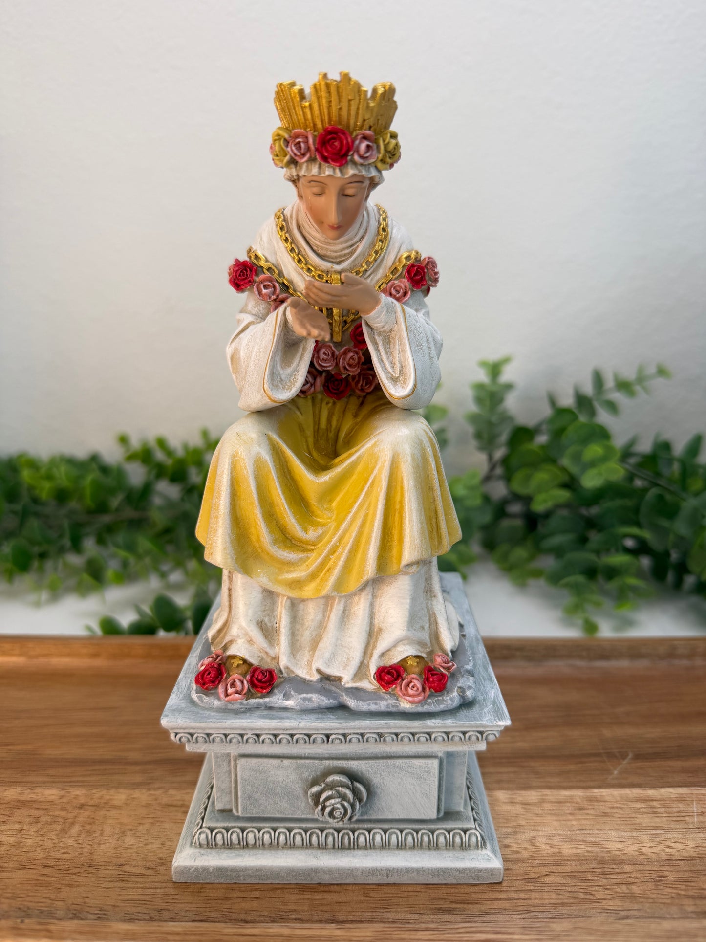 Nuestra Señora de La Salette Sentada — 7" con Cajón