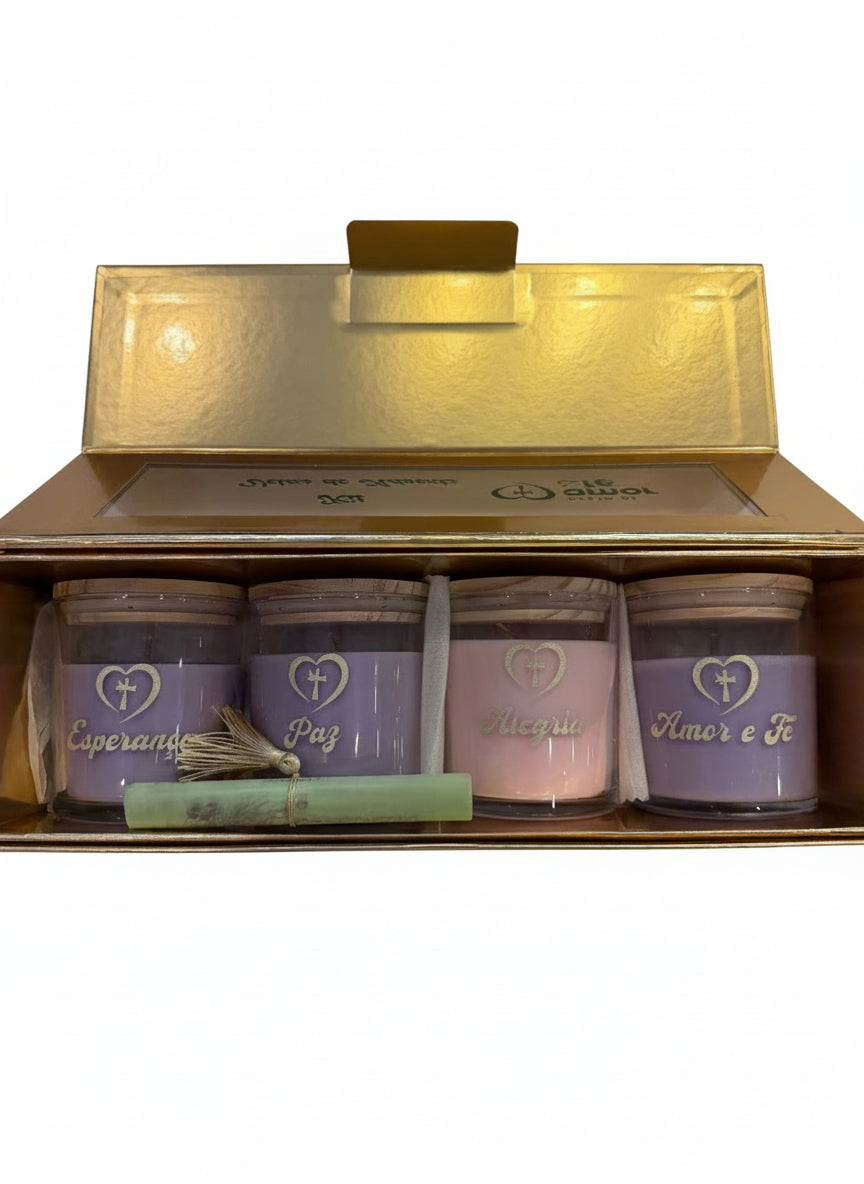 Kit de Velas do Advento – Gesto de Amor e Fé | Edição Exclusiva