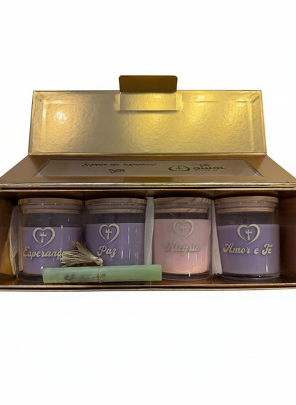 Kit de Velas do Advento – Gesto de Amor e Fé | Edição Exclusiva