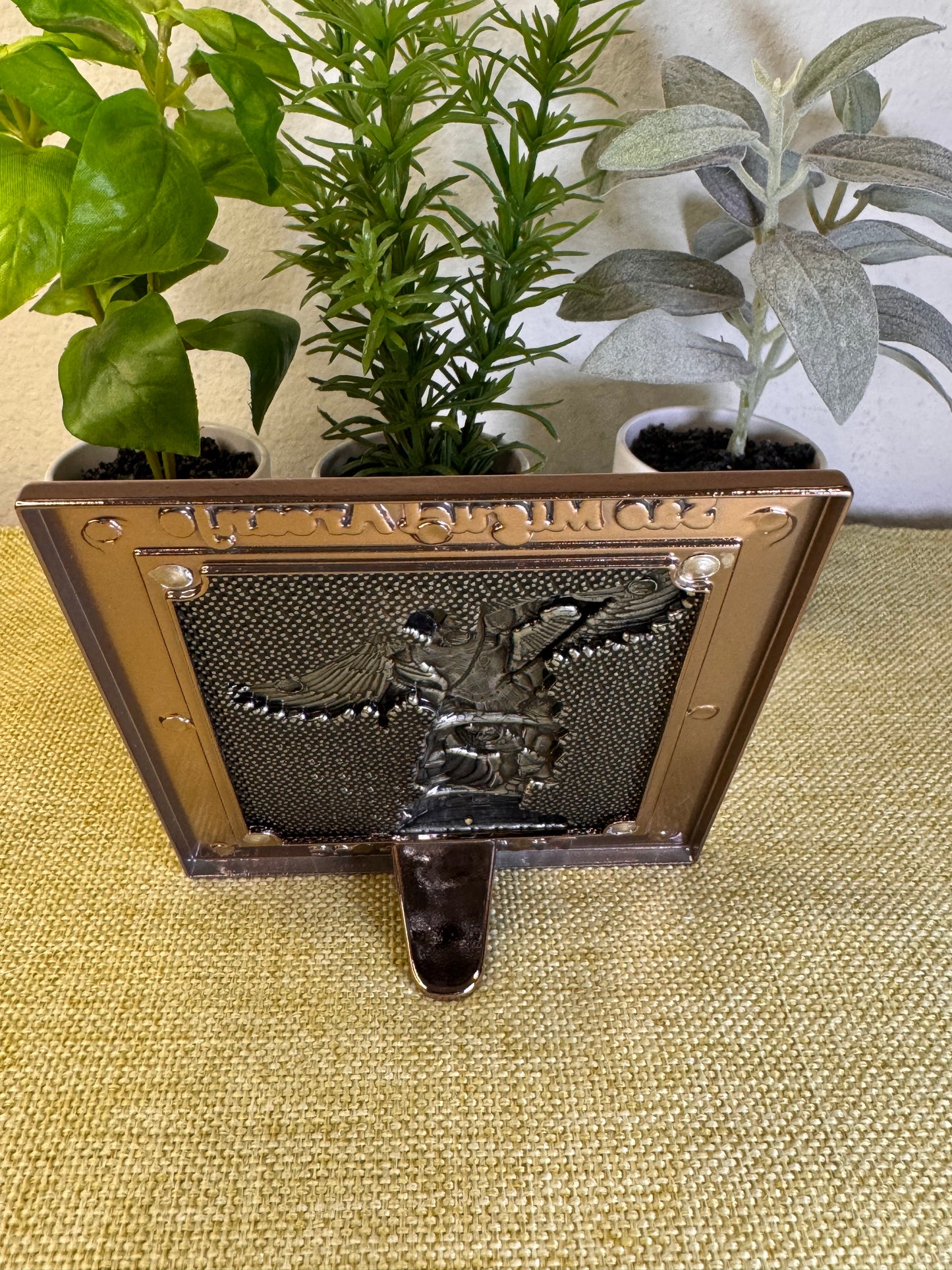 Quadro de São Miguel Arcanjo com Oração 12cm