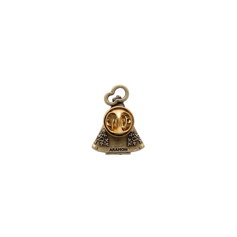 Botom de Nossa Senhora de Nazaré – Metal Ouro Velho | 3 cm