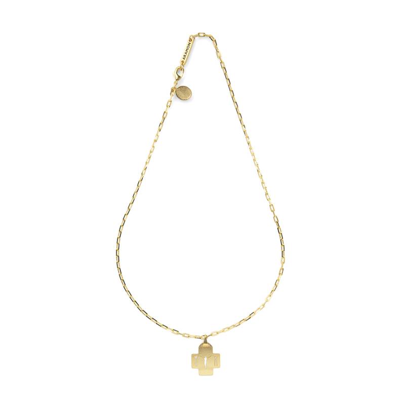 Colar Cruz Saletina – Corrente Dourada Nossa Senhora de La Salette