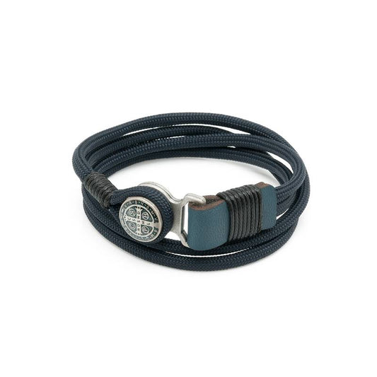 Pulseira São Bento – Cordão Azul (2 Voltas)