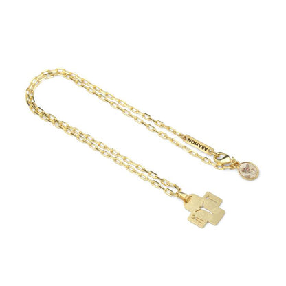 Colar Cruz Saletina – Corrente Dourada Nossa Senhora de La Salette