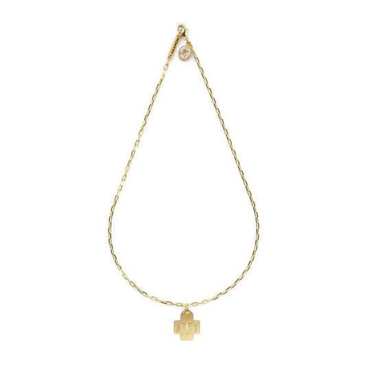 Colar Cruz Saletina – Corrente Dourada Nossa Senhora de La Salette