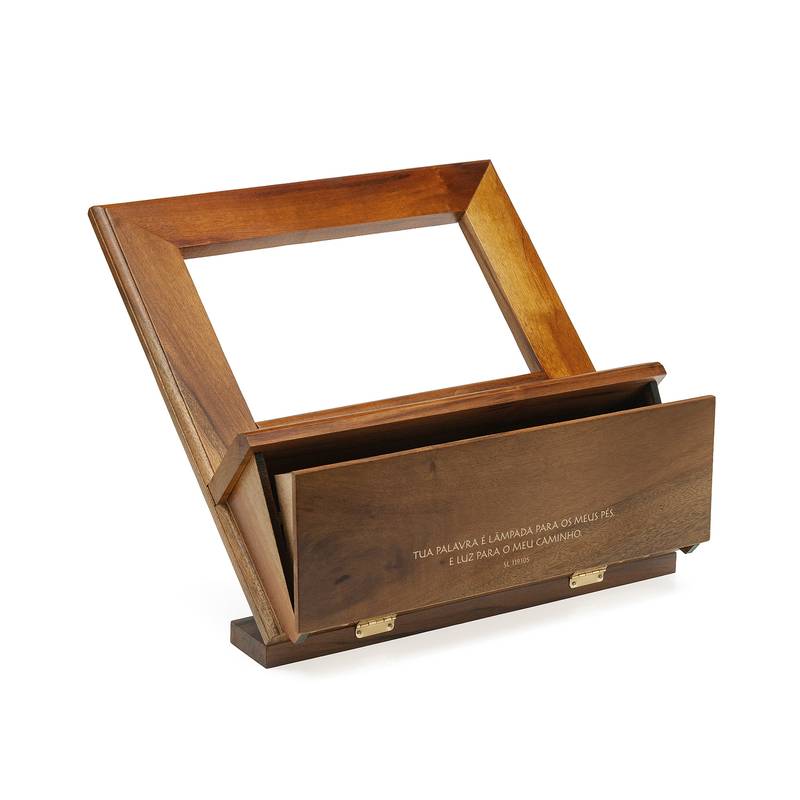 Porta Bíblia  “Tua Palavra é Lâmpada” - com Gaveta