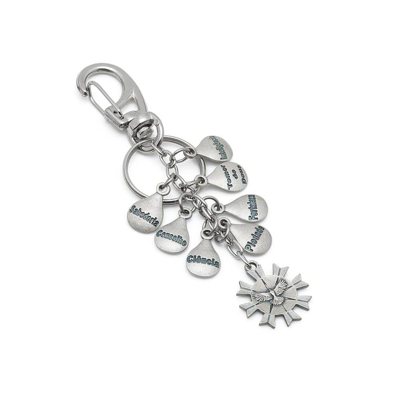 Chaveiro 7 Dons do Espírito Santo com Raios