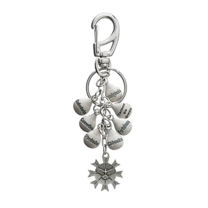 Chaveiro 7 Dons do Espírito Santo com Raios