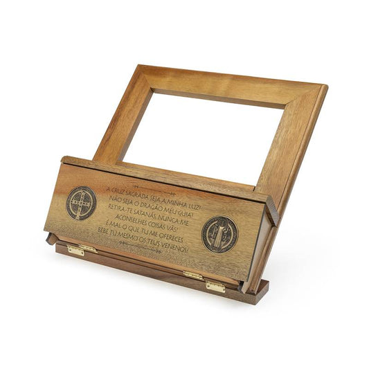 Porta Biblia de São Bento - Com Gaveta