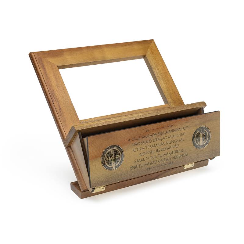 Porta Biblia de São Bento - Com Gaveta