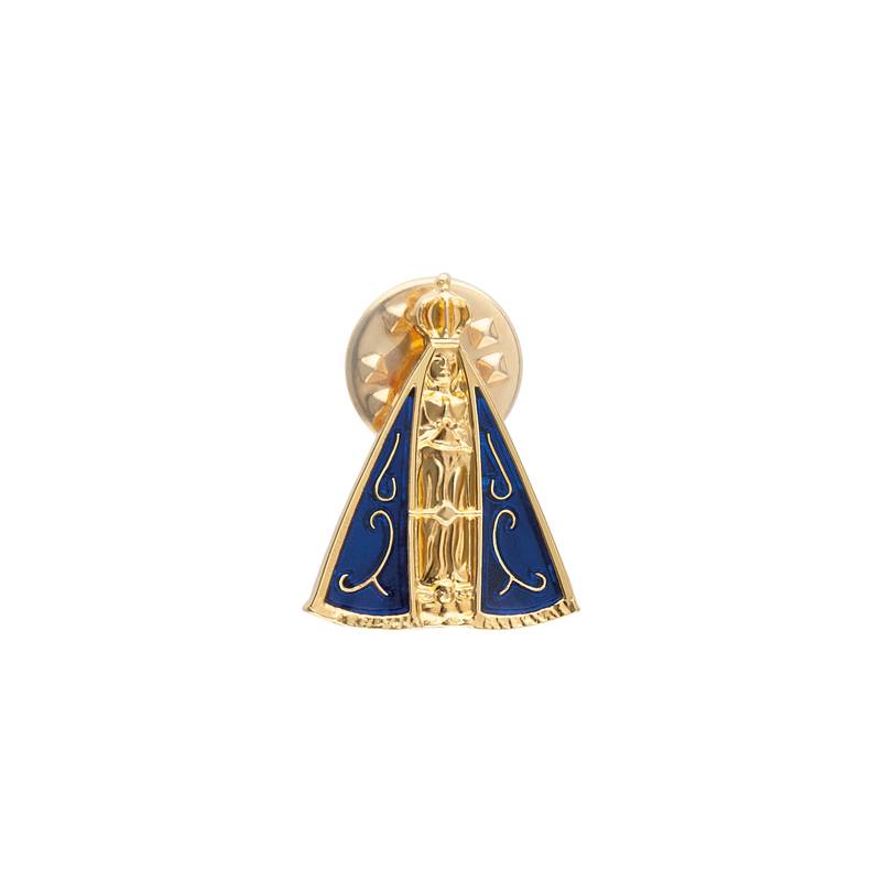 Bóton Nossa Senhora Aparecida – Dourado e Azul