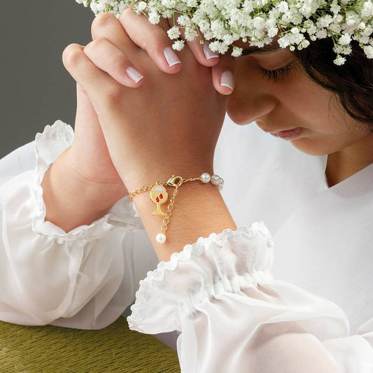 Pulseira Dezena Pérola – Primeira Eucaristia