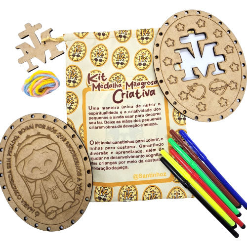 Kit Medalha Milagrosa Criativa