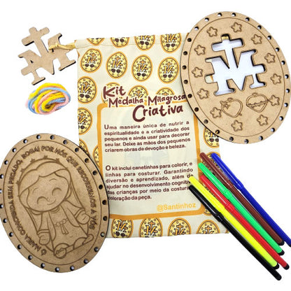 Kit Medalha Milagrosa Criativa