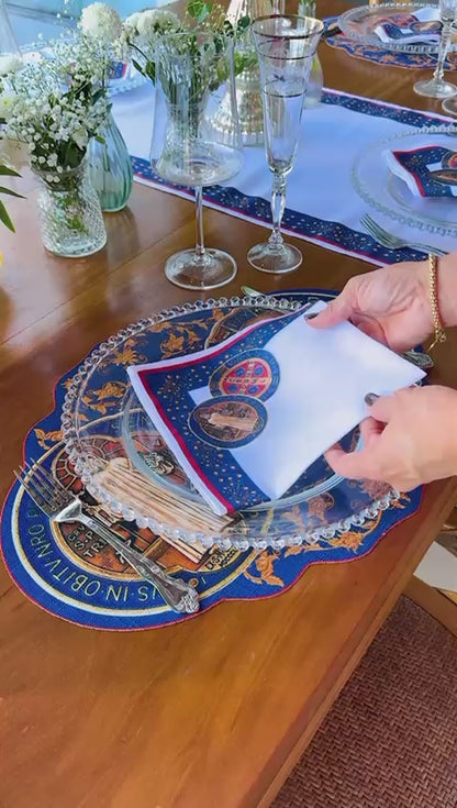 Placemat and Napkin - Religious Theme - 4 places