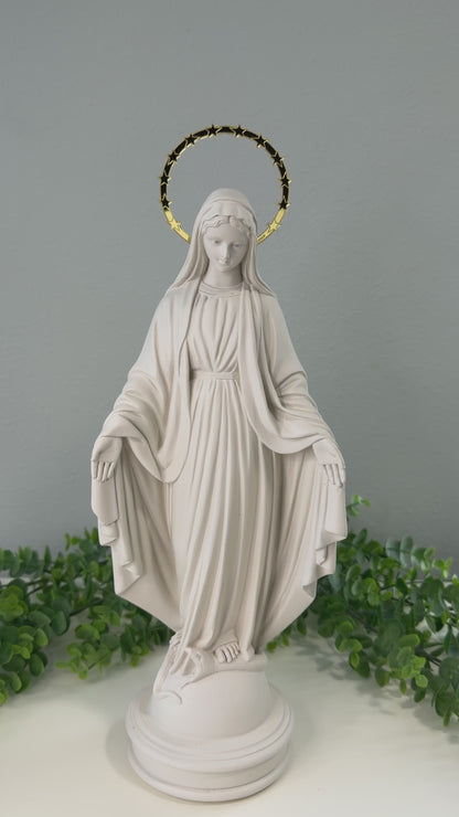 Our Lady of Grace with Halo – 30cm | Piece with delicate damage