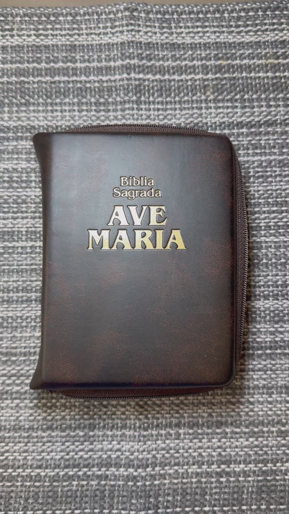 Brown Zipper Bible