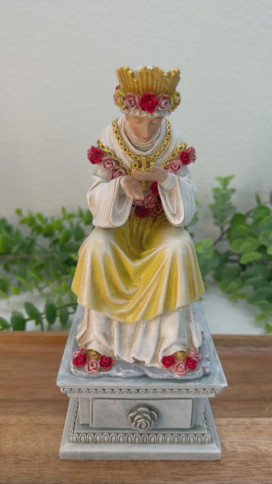 Nossa Senhora de La Salette Sentada — 7" com Gavetinha