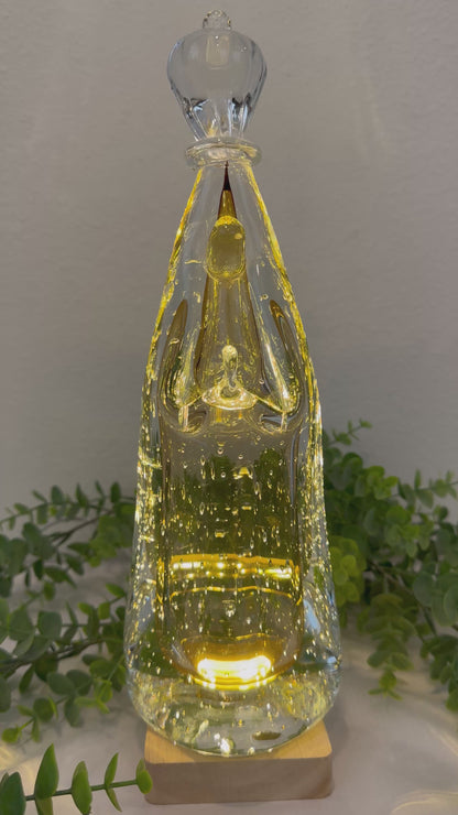 Imagem de Murano - Nossa Senhora de Fátima - Âmbar | Tamanho M - 30cm