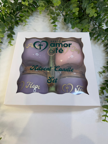 Kit de Velas do Advento – Gesto de Amor e Fé | Edição Exclusiva
