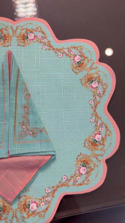 Placemat and Napkin - Religious Theme - 4 places