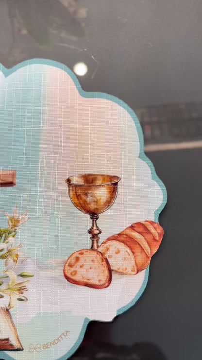 Placemat and Napkin - Religious Theme - 4 places