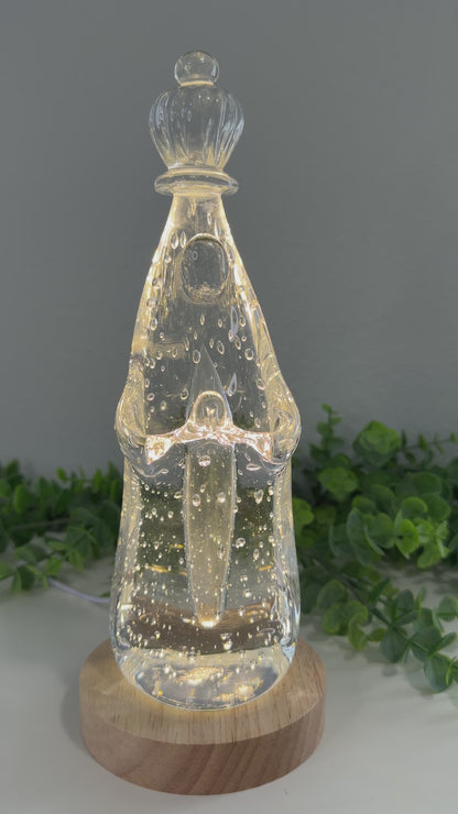 Nossa Senhora de Fátima de Murano – Luz de Fé e Esperança (25cm)