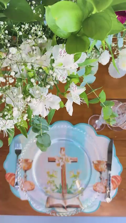 Placemat and Napkin - Religious Theme - 4 places