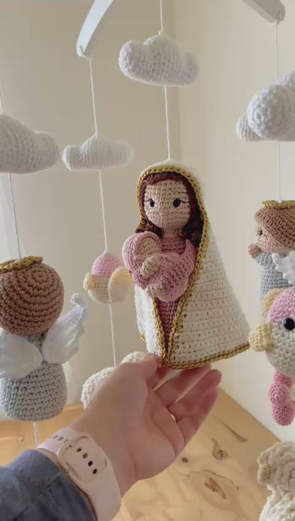 Mobile de Amigurumi Artesanal