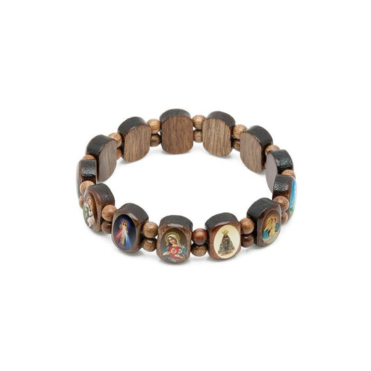 Pulseira Devoção em Madeira Imbuia - 2 tamanhos