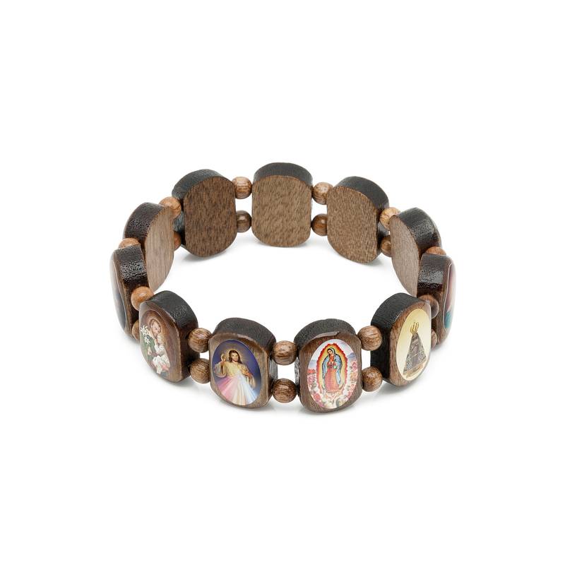 Pulseira Devoção em Madeira Imbuia - 2 tamanhos